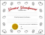 Greatest Grandparent (Color-in Hearts & Flowers)