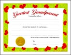 Greatest Grandparent (Red Heart Border)