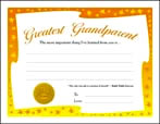 Greatest Grandparent (Yellow Star Border)